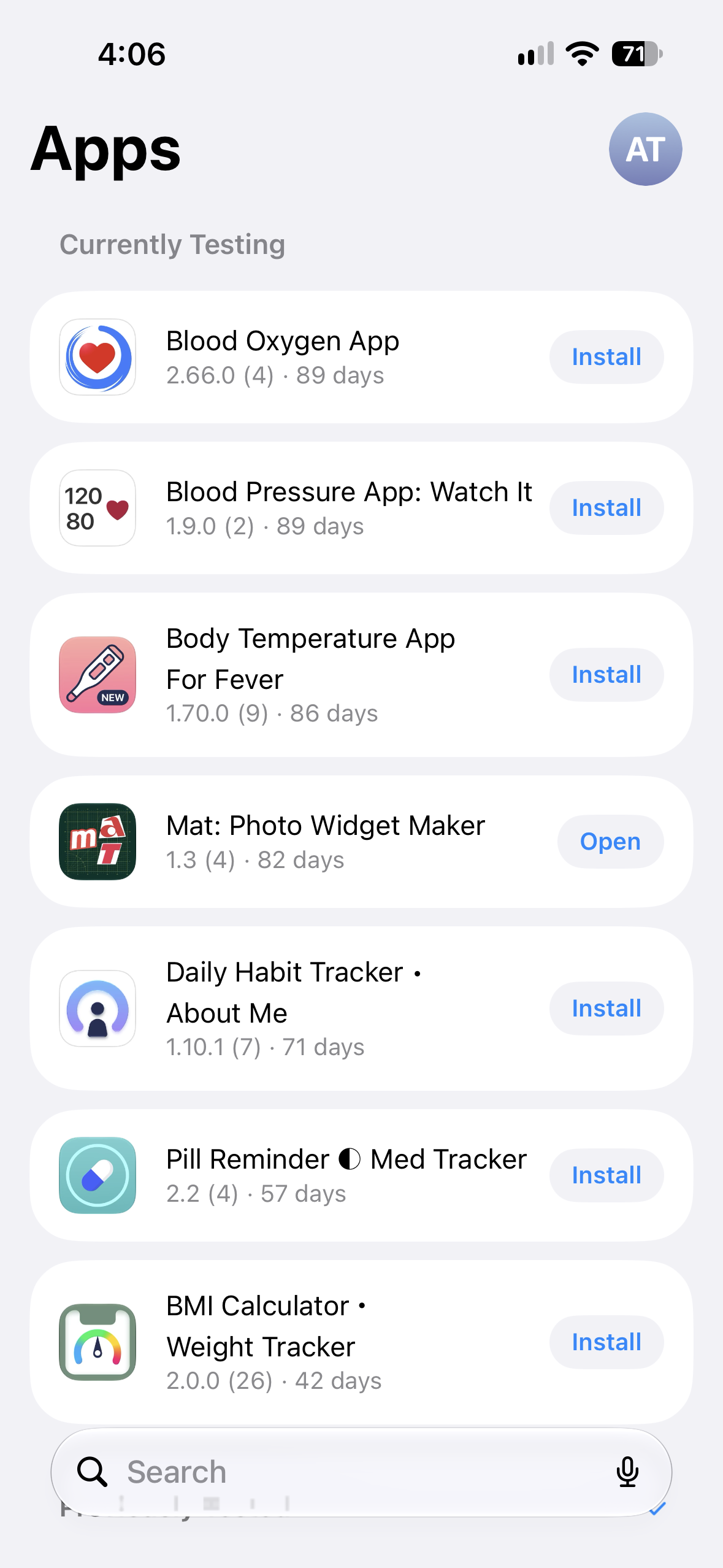 Product portfolio / AboutMe apps