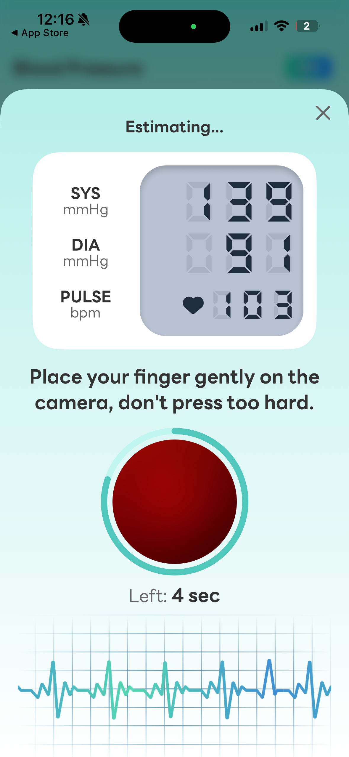 Product artifact / Blood-pressure estimation app