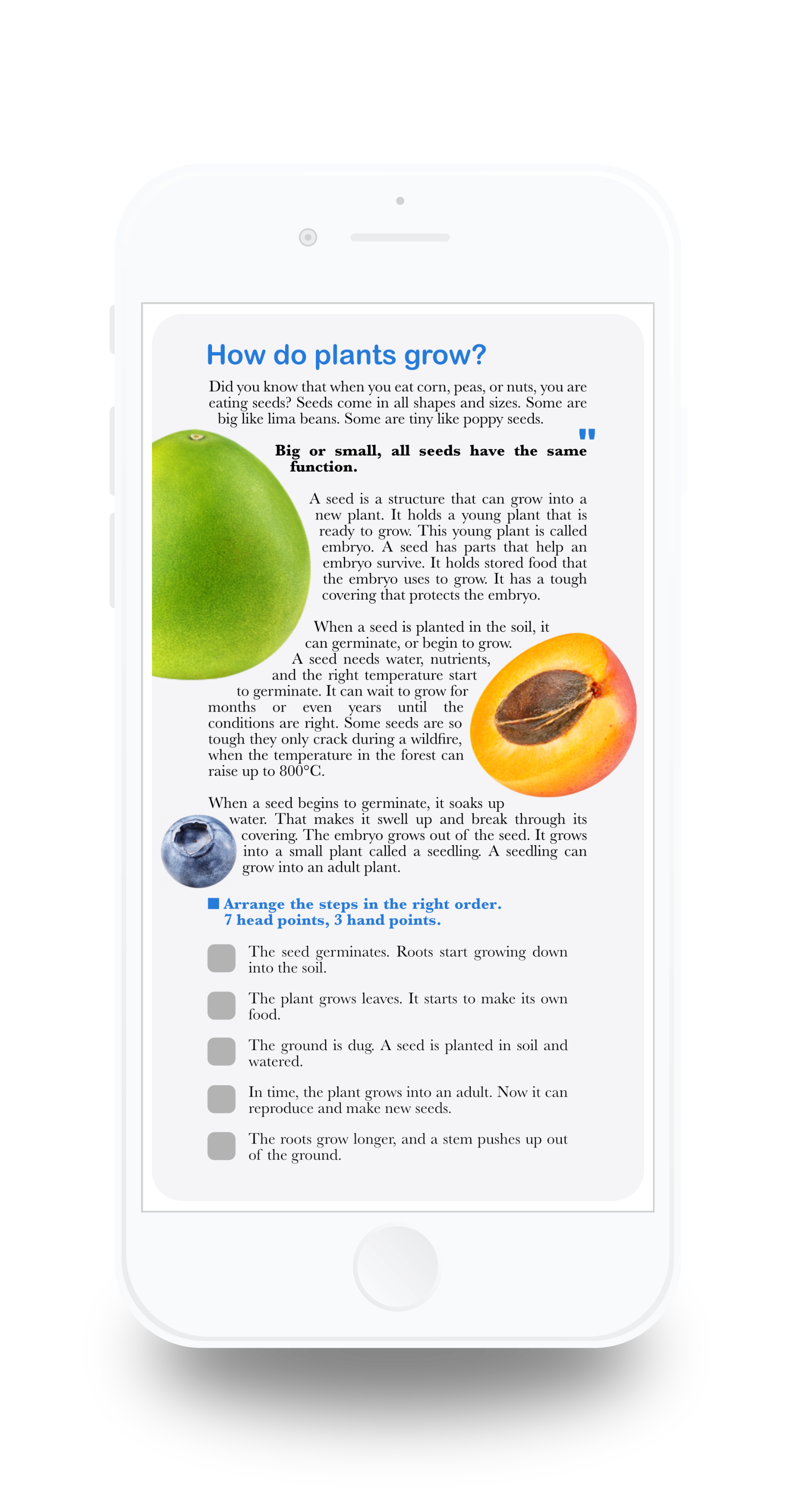 Product concept / Mobile learning lesson