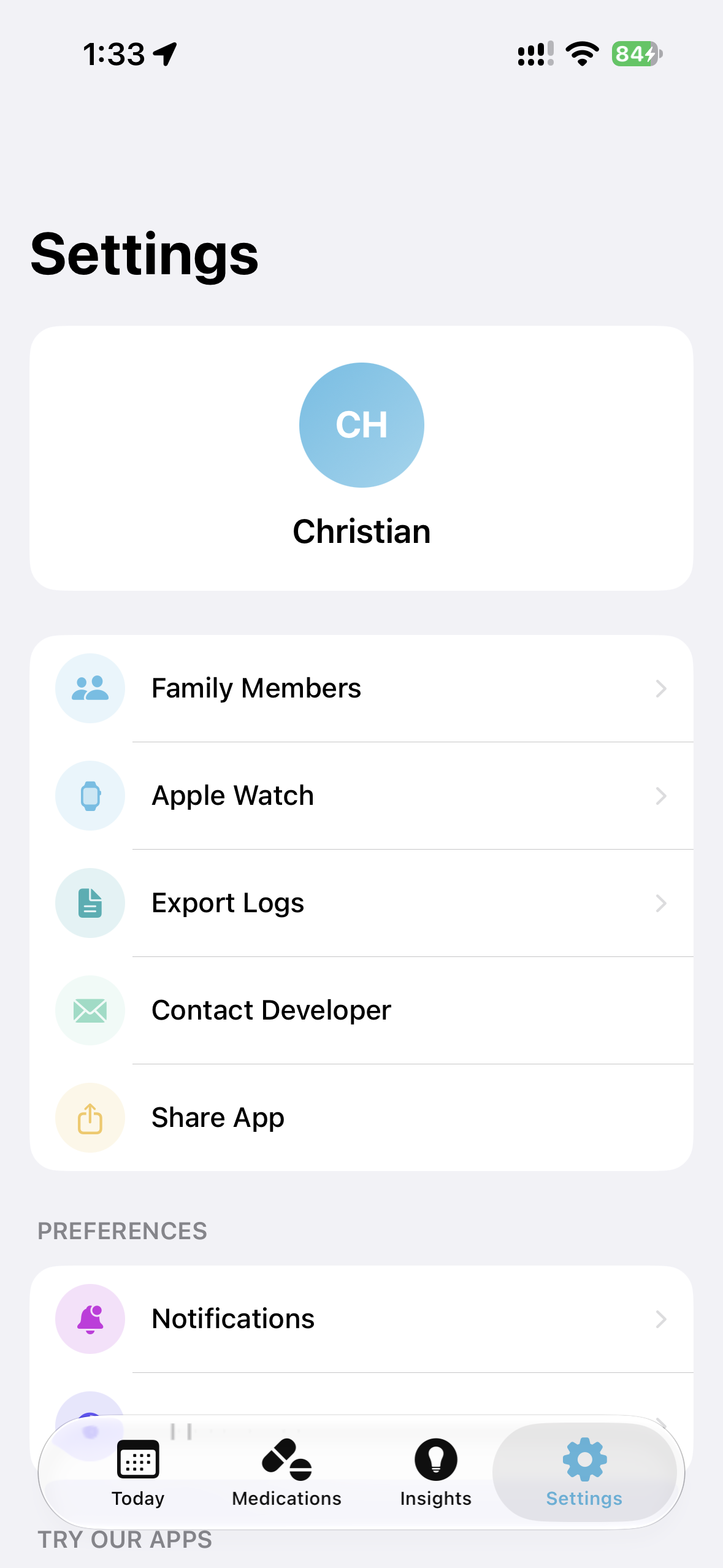 Product flow / Settings